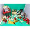 Assorted Ornament & Decor Lot w/ Hallmark Keepsake Dr. Seuss Ornaments, Basket, & More