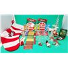 Ornament & Decor Lot w/ Silver-Plated Dr. Seuss Ornaments, Cat in The Hat Stocking, & More