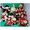 Christmas Plush Lot w/ Winnie The Pooh, Elf on The Shelf, Hallmark Jingle Pal, & More