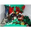 Christmas Decor Lot w/ Reindeer Headbands, Crochet Angel Ornament, Wall Hanging, & More