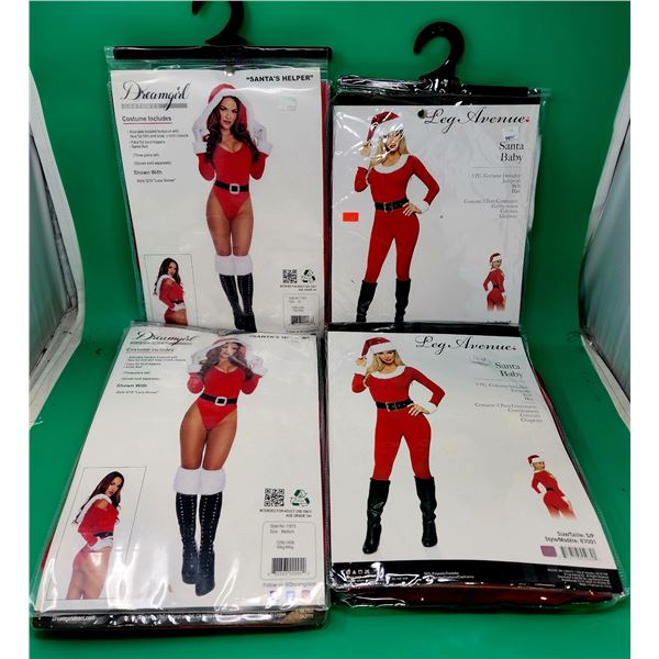 Lot of Christmas Costumes w/ Santa Baby & Santa's Helper