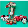 Lot of Assorted Christmas Plushies w/ Looney Tunes, Disney, A&W, & More