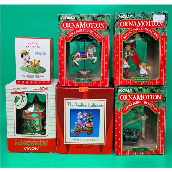 Lot of Mostly Noma Ornamotion Rotating Ornaments