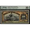 Image 1 : The Bank of Hamilton 1914 $10 #796766, CH345-20-10, PMG VF35EPQ