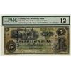 Image 1 : The Mechanics Bank, 1872 $5 #50940, ALEXANDRIA o/p, CH-430-10-08b, PMG F12. The only example seen by