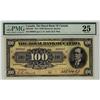 The Royal Bank of Canada, 1913 $100 #009987, CH-630-12-22, PMG VF25. Second best example.