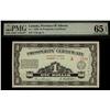 The Prosperity Certificate 1936 $1 #A1114 PMG UNC65 EPQ