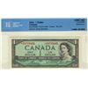 Image 1 : 1954 $1 BC-37cA *H/F0779485 CCCS UNC60. Another better replacement.