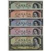 Image 1 : Low Serial Numbers 1954 $1 to $20 Devil's Face - Coyne -Towers Low Serial Match Set # .  Includes BC