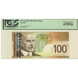 RADAR NOTE, 2004 $100 BC-66a #BKL6644466 PCGS UNC67PPQ.  A perfect example.