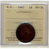  1862  N.S. 1¢ ICCS VF30