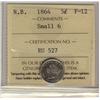 Image 1 :  1864 N.B. 5¢ ICCS F12