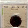 Image 1 :  1885 NFLD 1¢ ICCS VF30