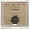 Image 1 :  1888 NFLD 10¢ ICCS VG8 Light Corrosion