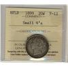 Image 1 :  1899 Small 9's NFLD 20¢ ICCS F12