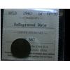 Image 1 : 1940 NFLD 1¢  ReEngraved Date ICCS VF30