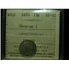 Image 1 : 1870 NFLD 10¢ Obv 1 ICCS VF20