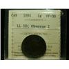 Image 1 : 1891 1¢ SDLL Obv 2 ICCS VF30