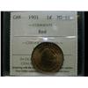 Image 1 : 1901 1¢ ICCS MS64 Red