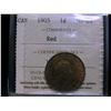 Image 1 : 1905 1¢ ICCS MS63 Red