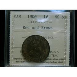 1906 1¢ ICCS MS 60 RB