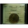 Image 1 : 1910 1¢ ICCS MS60 Cleaned