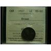 Image 1 : 1927 1¢ ICCS MS60 BR