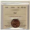 Image 1 : 1934 1¢ ICCS MS64 Red