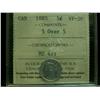 Image 1 : 1885 5¢ 5 over 5 ICCS VF20