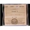 Image 1 : 1900 5¢  Round O ICCS AU58