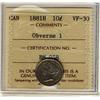 Image 1 : 1881H 10¢ Obv 1 ICCS VF30