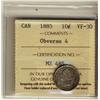 Image 1 : 1885 10¢ Obv 4 ICCS VF30