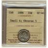 Image 1 : 1886 10¢ Small 6 Obv 5 ICCS EF40