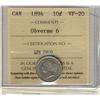 Image 1 : 1894 10¢  Obv 6 ICCS VF20