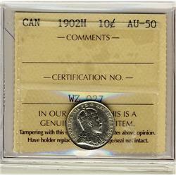 1902H 10¢ ICCS AU50