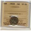 Image 1 : 1902H 10¢ ICCS VF30