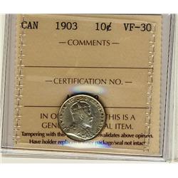 1903 10¢ ICCS VF30