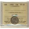 Image 1 : 1908 10¢ ICCS VF20