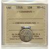 Image 1 : 1916 10¢ ICCS MS62