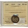 Image 1 : 1918 10¢ ICCS MS64
