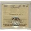 Image 1 : 1937 10¢ ICCS MS65