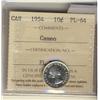 Image 1 : 1954 10¢ ICCS PL64 Cameo