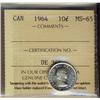 1964 10¢ ICCS MS65
