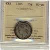 1885 25¢ ICCS VG10