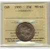 1900 25¢ ICCS MS64