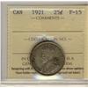 1921 25¢ ICCS F15