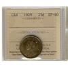 1929 25¢ ICCS EF40