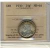 1930 25¢ ICCS MS64