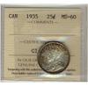 1935 25¢ ICCS MS60