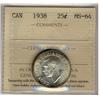 Image 1 : 1938 25¢ ICCS MS64